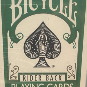 Green Bicycle Rider Back Playing Cards